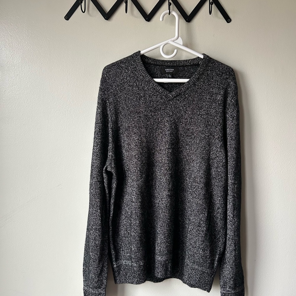 Nordstrom V-Neck Charcoal Sweater